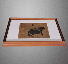 自流井书画装裱配框服务案例